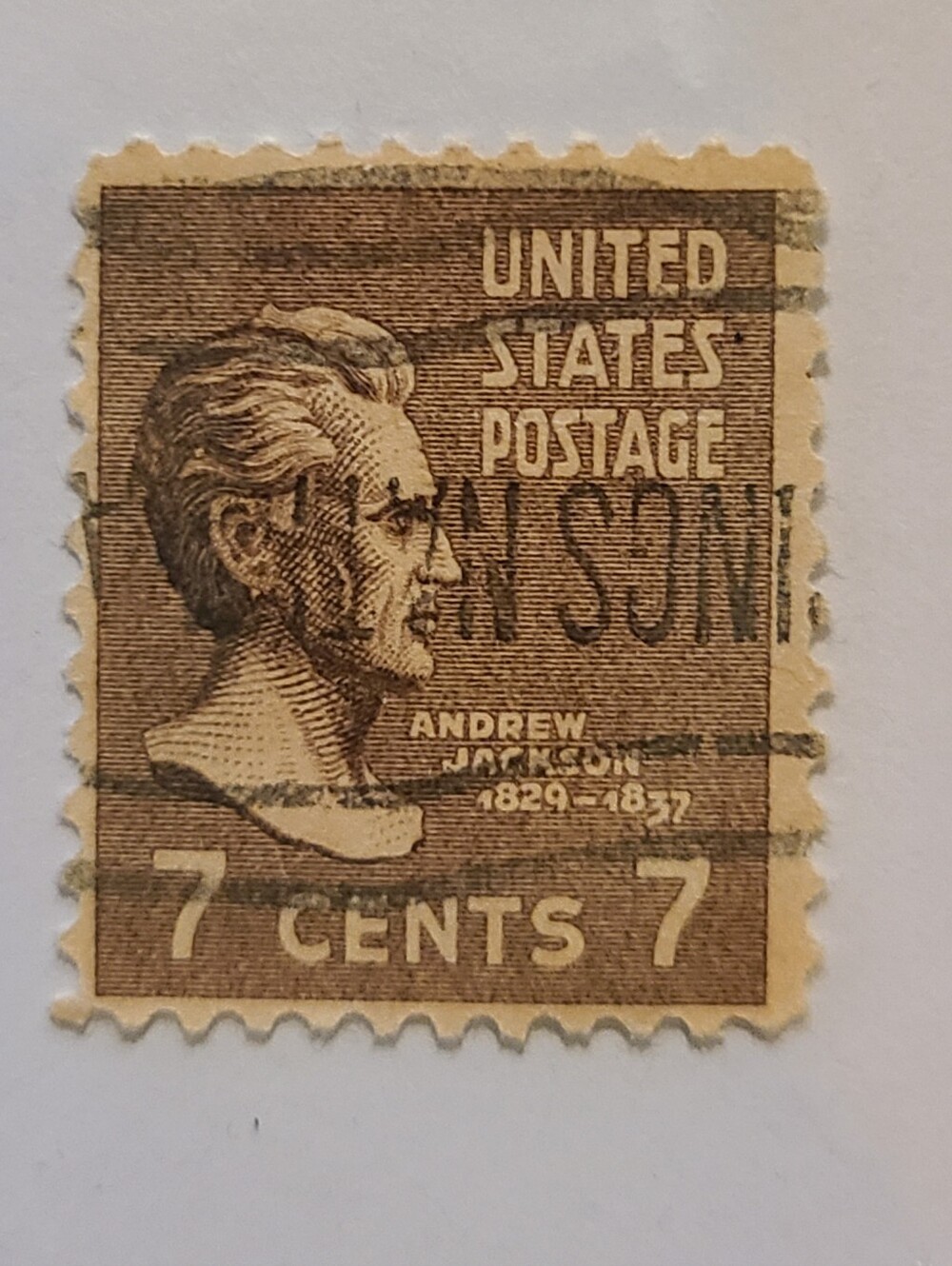 United States Postage Stamp  7cent